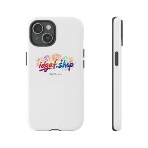 IDGAF Logo Phone Case — Sticker Style Protective Cover