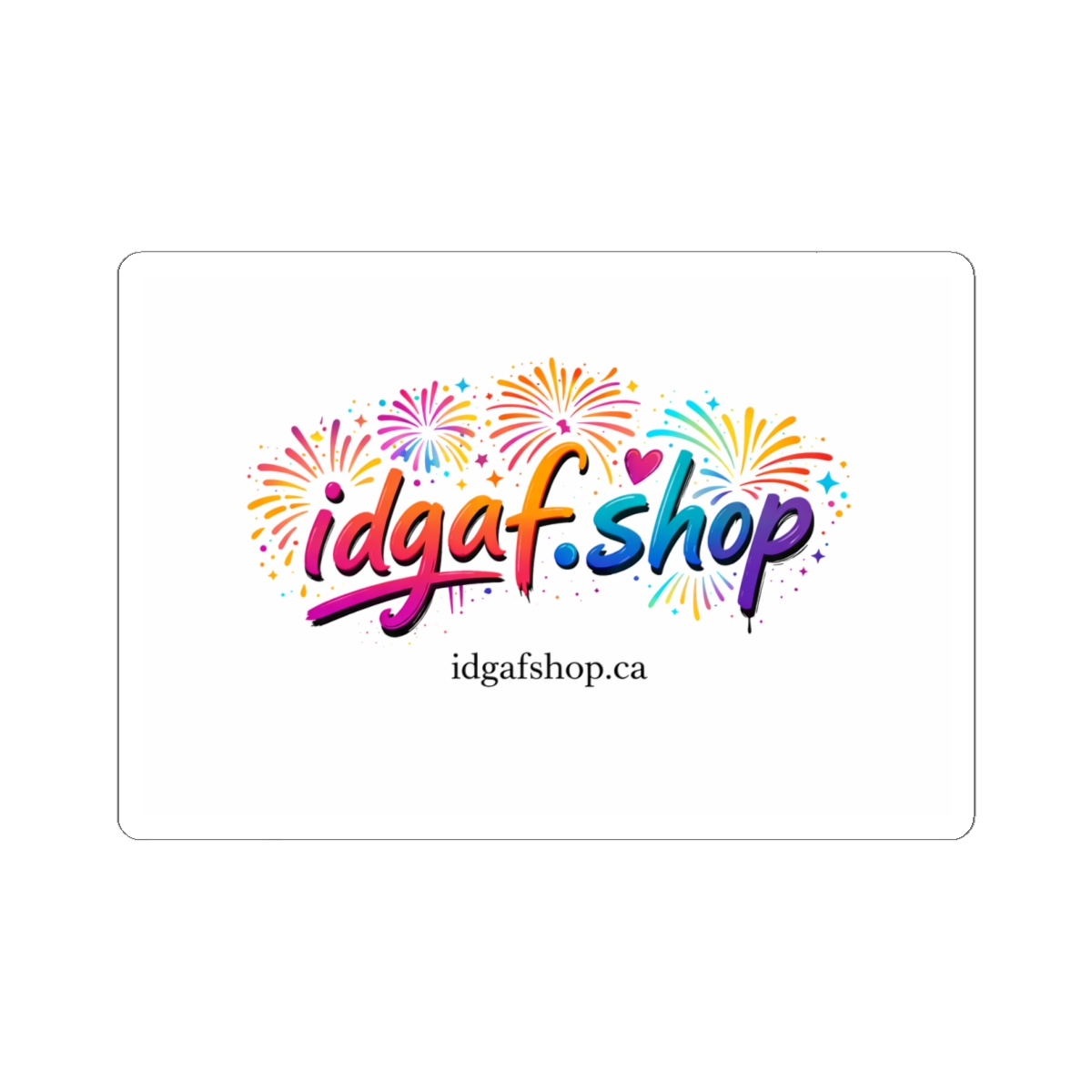 IDGAF Logo Vinyl Decal - Image 4