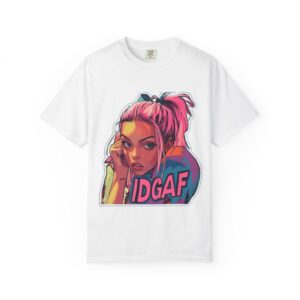 IDGAF Hand Face Girl T-Shirt