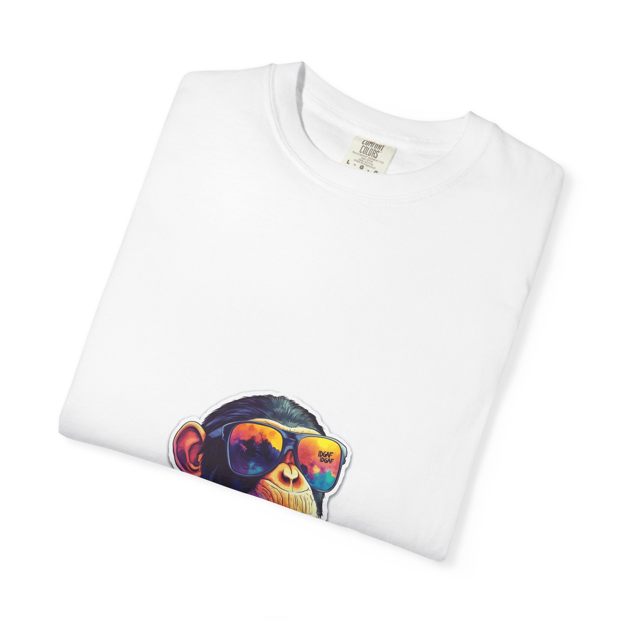 Colorful Sunglasses Chimp T-Shirt - Image 3