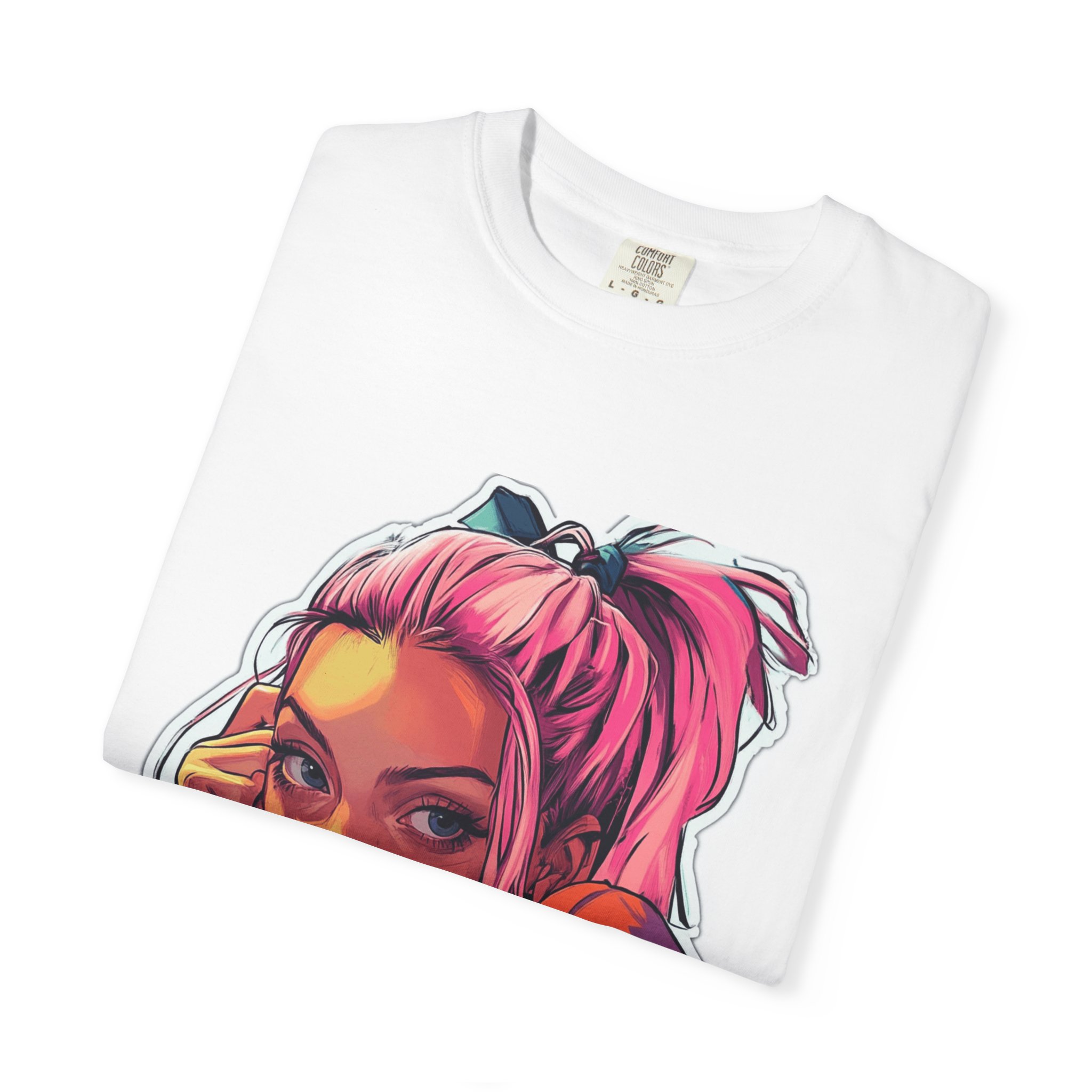 IDGAF Hand Face Girl T-Shirt - Image 3