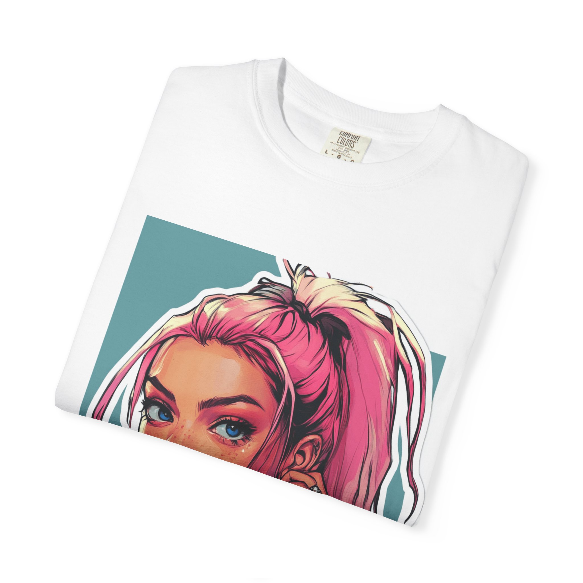 IDGAF Pink Girl T-Shirt - Image 3