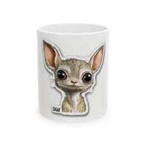 Cute Fennec Fox Mug — IDGAF Cute Animal Coffee Cup, Funny Gift for Animal Lovers (11oz/15oz)